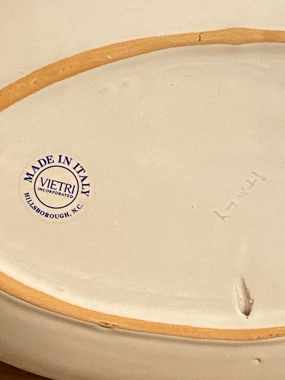 VTG Vietri Italy Al Mare Fish Serving Platter Dish Tray Hand Painted 10”